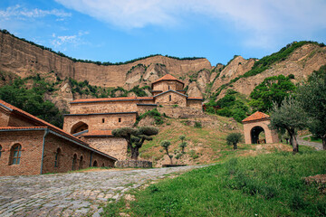 Fototapeta premium Mtskheta, Georgia. The Picturesque View Of Shiomgvime Or Shio-Mgvime Monastery, Medieval Monastic Complex.