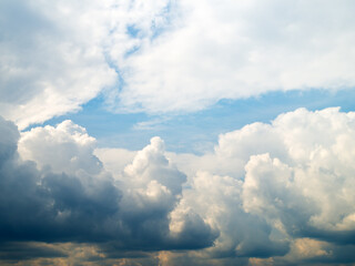 Obraz premium Dramatic sky with stormy clouds.