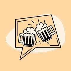 cheers beer glass