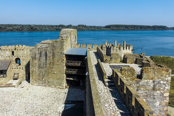 Fototapeta premium Ruins of Smederevo Fortress in town of Smederevo, Serbia