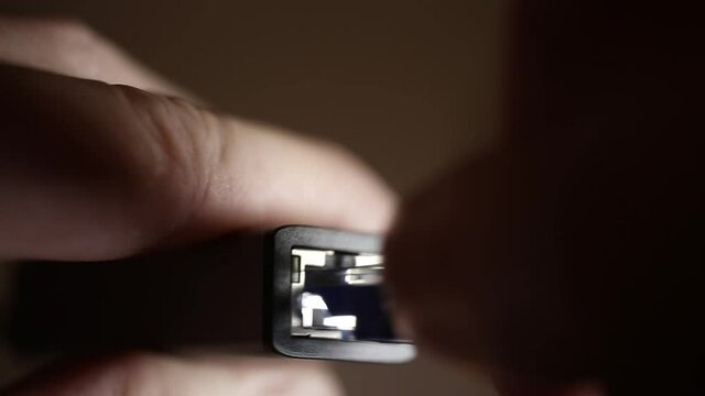 connecting the internet cable via the adapter