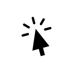 Click icon vector. pointer arrow icon. cursor icon vector