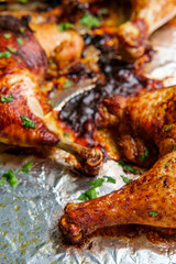 Cooking Peruvian Chicken Dinner