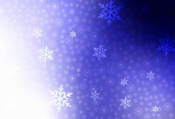 Light Purple vector pattern in Christmas style.