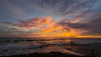 Obraz premium sunset at the beach