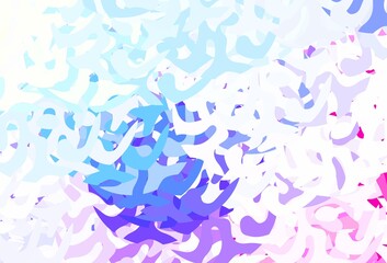 Light Multicolor vector texture with abstract forms.