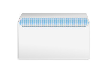 Realistic E65 Envelope Open Mockup Vector Blank