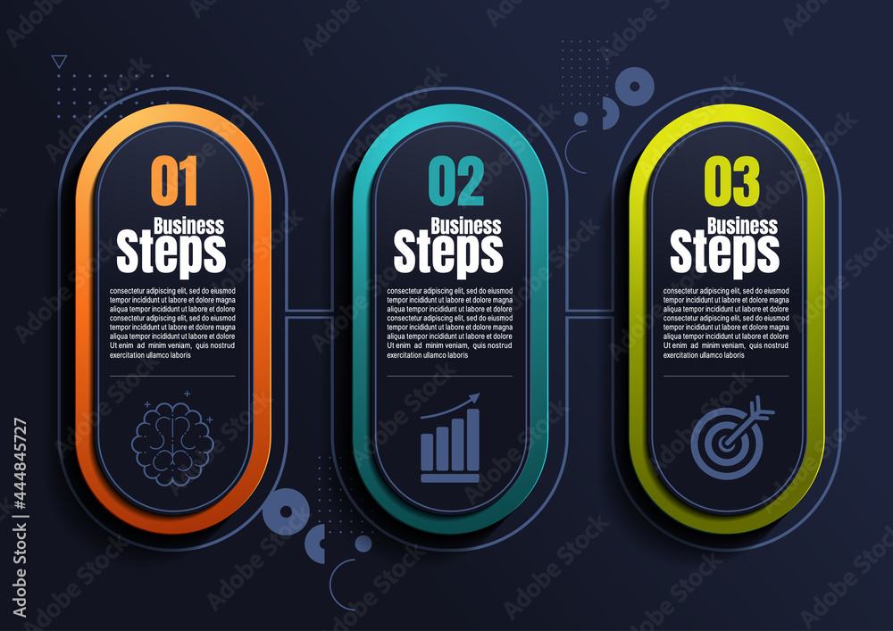 Canvas Prints infographics business, process chart design template for presentation, abstract timeline elements.