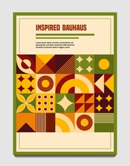 Template with abstract geometric forms