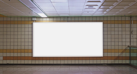 Subway Scenery and Advertising Mockup