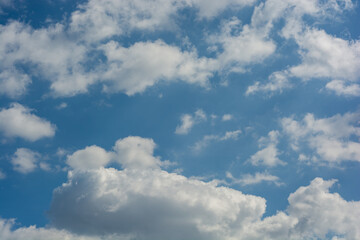 Fototapeta na wymiar beautifull white cloud and blue sky in summer