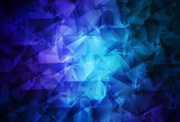 Dark Pink, Blue vector abstract mosaic background.