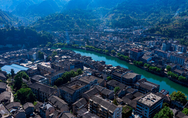 Scenery of Zhenyuan ancient town in Guizhou Province, China