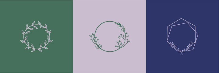 set of geometric frames with leaves