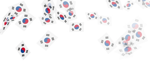 韓国　 国旗　空　背景