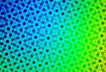 Light Blue, Green vector background with bubbles.