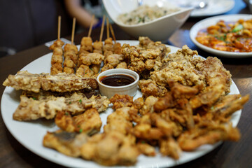 variety of Filipino food on the table