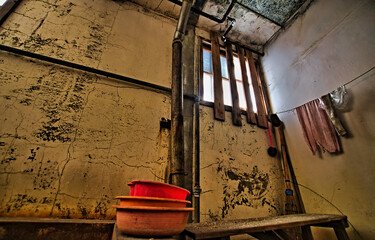 炭鉱施設　浴場区画