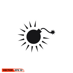 Icon vector graphic of boom grenade