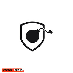 Icon vector graphic of boom grenade