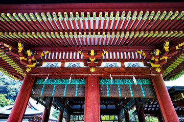 Japanese temple roof
