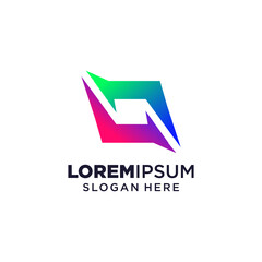 Letter Q logo vector illustration, Design inspiration. Colorful icons