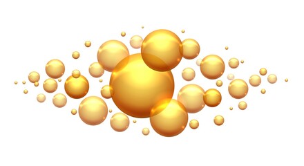 Keratin proteins bubbles