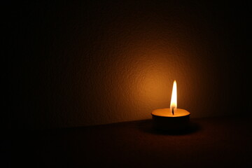 candle in the dark