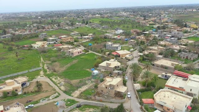 arial view of Tikrit city , Iraq
