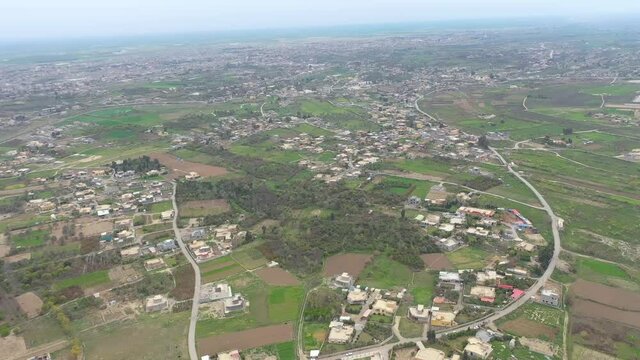arial view of Tikrit city , Iraq