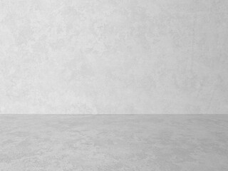 empty gray interior with concrete wall