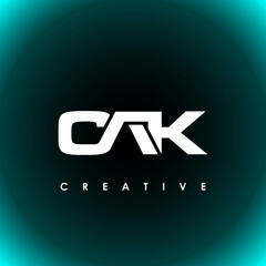 CAK Letter Initial Logo Design Template Vector Illustration