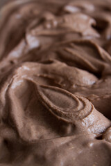 soft chocolate close up