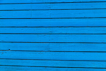 Old wooden texture with shabby blue paint