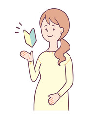 初心者マーク　妊婦