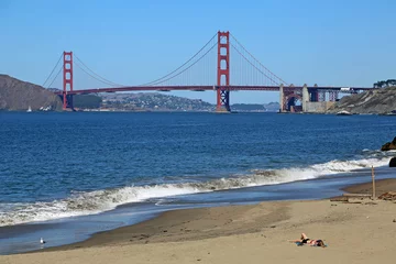 Photo sur Plexiglas Plage de Baker, San Francisco Relax on Baker Beach - San Francisco, California