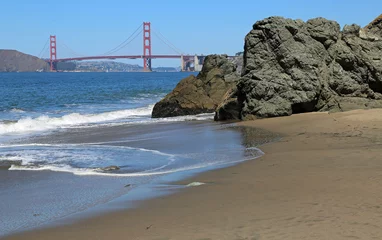 Cercles muraux Plage de Baker, San Francisco Rocks on Baker Beach - San Francisco, California