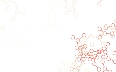 Light Green, Red vector pattern with artificial intelligence network.