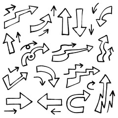 矢印　イラスト　手書き