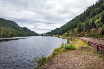 Fototapeta premium Cheibekkel Lake. Ulagan district, Altai Republic
