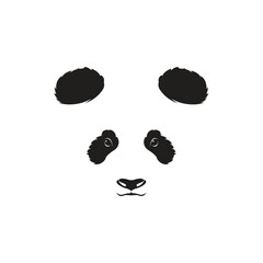 Vector of a panda face design on white background. Wild Animals. Easy editable layered vector illustration. © yod67