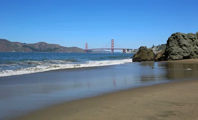 Photo sur Plexiglas Plage de Baker, San Francisco Landscape from Baker Beach - San Francisco, California