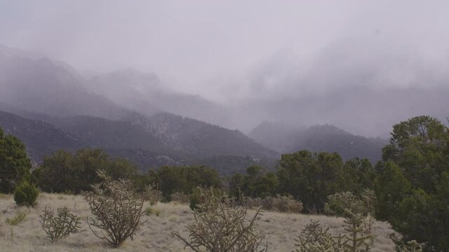 Beautiful Southwest Desert Mountain Landscape of New Mexico, USA