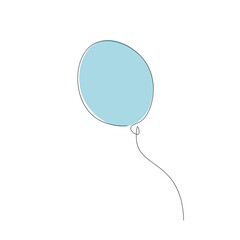 Balloon on white background vector illustration