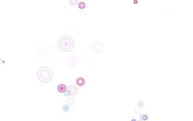Light Multicolor vector template with circles.