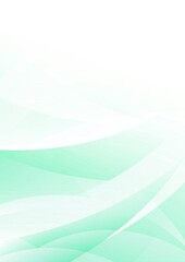 カーブする青緑色のグラデーションの抽象背景