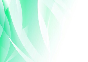 カーブする青緑色のグラデーションの抽象背景
