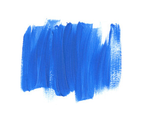 Blue textured brush stroke abstract art paint background. Grunge design image.
