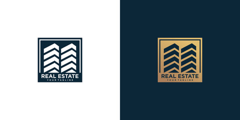 Real estate logo with creative abstract style Premium Vector part 1