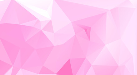 Naklejka na ściany i meble Abstract Pink Color Polygon Background Design, Abstract Geometric Origami Style With Gradient